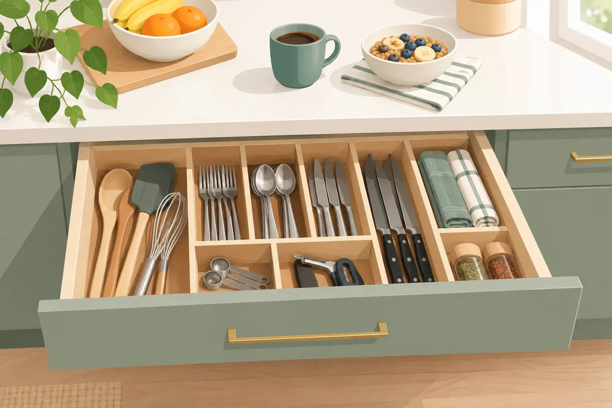 Kitchen Drawer Organisers That Make Mornings Easier