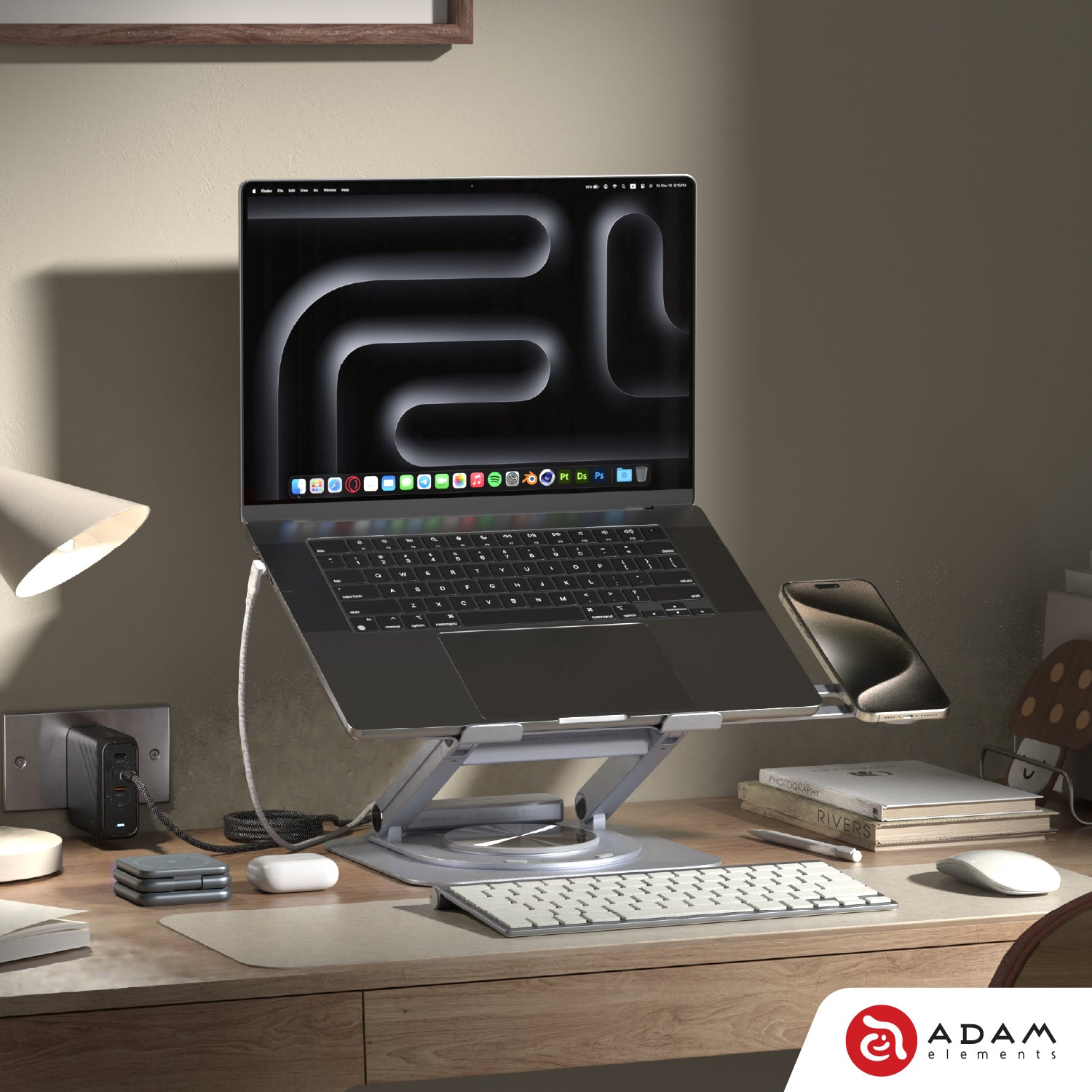 ☆送料無料 ADAM elements CASA HUB A01GYJ 104 ADAM elements - CASA Hub Stand Ultra USB-C Magnetic Hub Stand