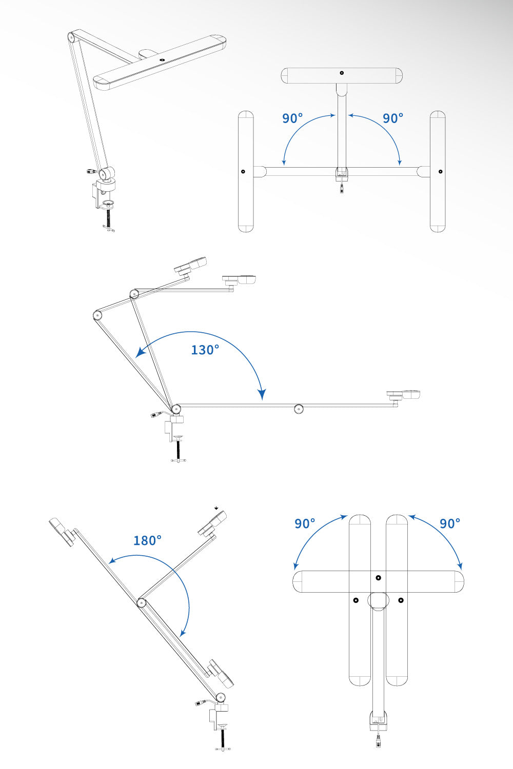 Magic- LED Clip-On Desk Lamp MA628 (TW Plug) Mid Apr Preorder