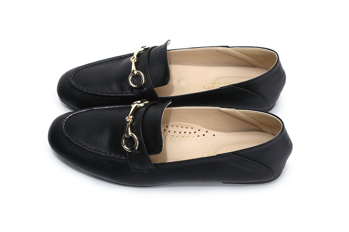 Fufa Horsebit Stitching Loafers Shoes