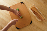 JIA - Antibacterial Wood Fiber Cutting Board M & Spatula Bundle