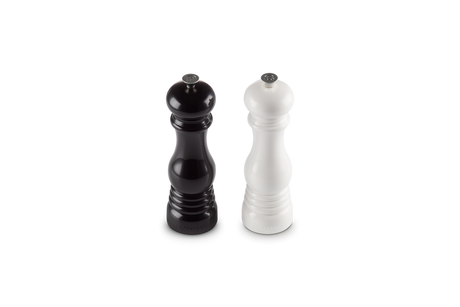 Le Creuset Classic Salt and Pepper Mill Set (Black / White)