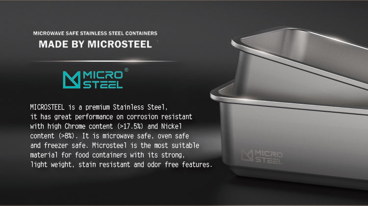 JIA - Microwave Safe SS Food Container 10 pcs bundle with Free silicon Lids