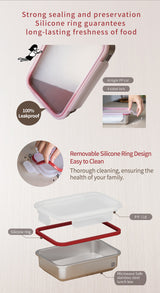 JIA - Microwave Safe SS Food Container 10 pcs bundle with Free silicon Lids