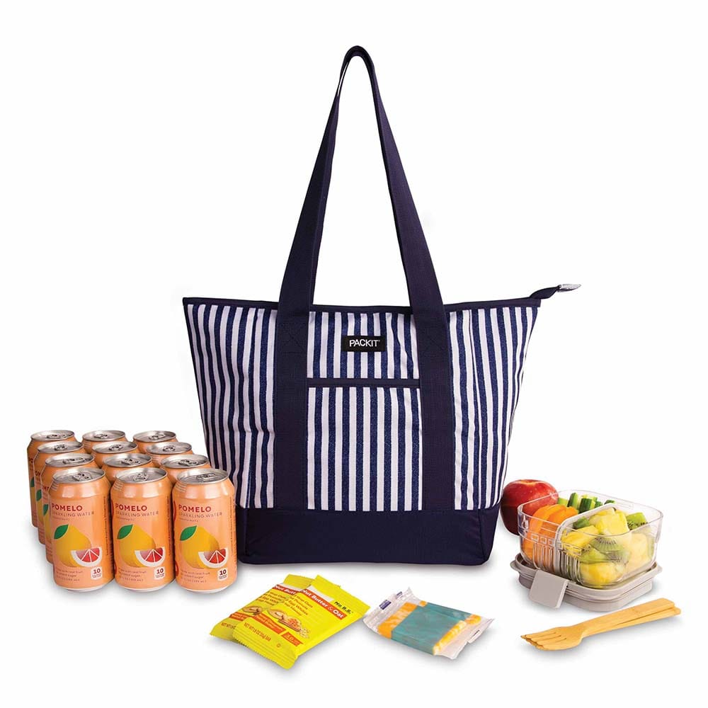 Packit - Freezable Tote Cooler - Seaside Stripe (Late Sept Preorder)