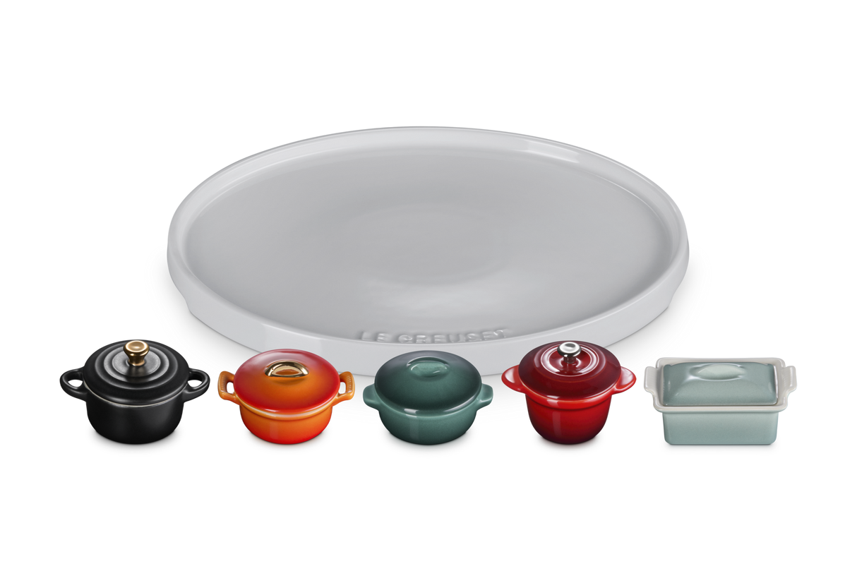 Le Creuset Stoneware Set of 6 Miniature Cookware