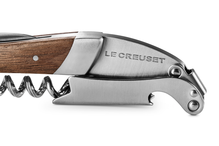 Le Creuset Premium Waiter's Corkscrew w/ Black Walnut Wood Handle