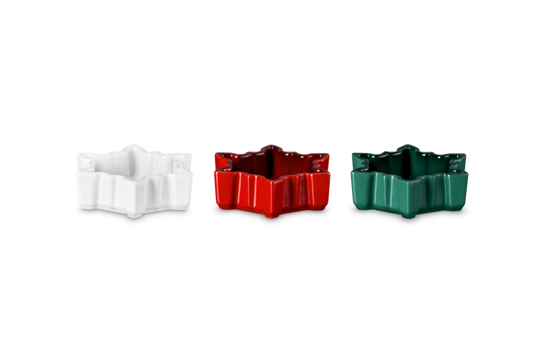 Le Creuset Mini Snowflake Dish Set of 3