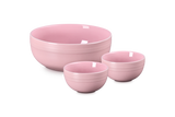 Le Creuset Serenity Serving Bowls Set of 3 (Sugar Pink)