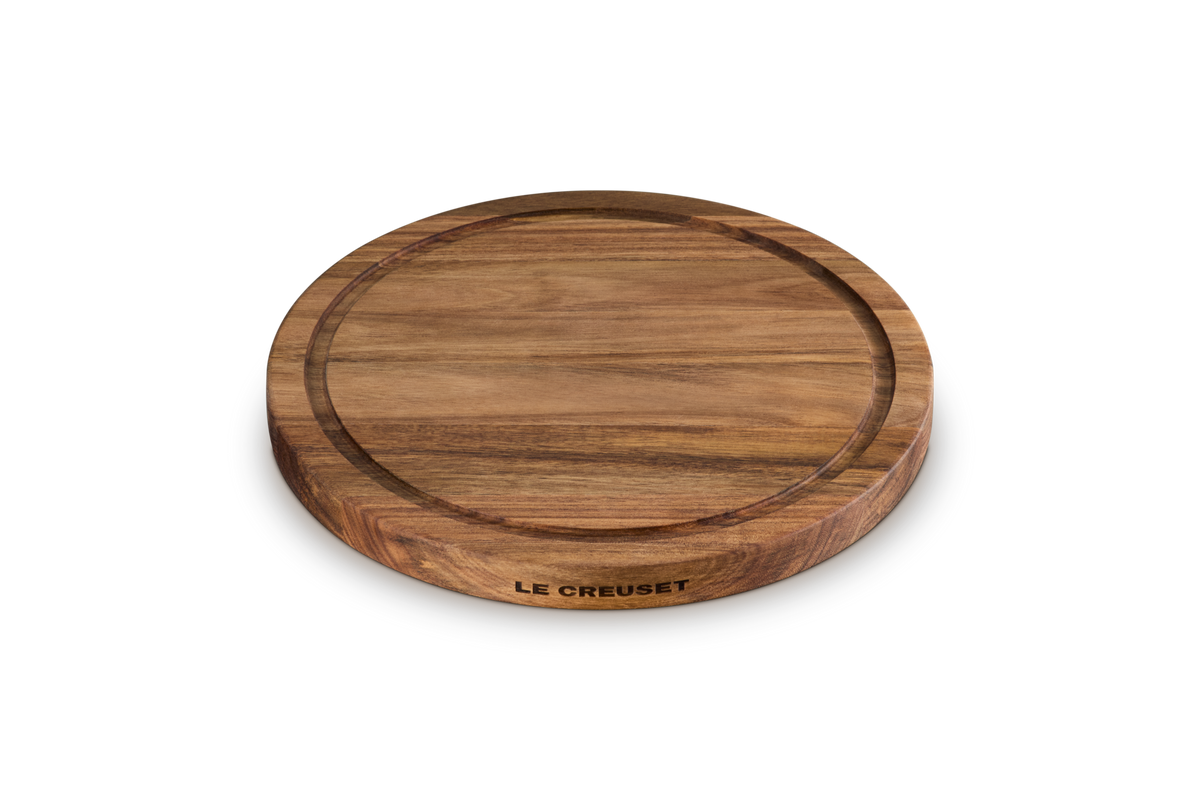 Le Creuset Round Acacia Wood Serving Board 30cm