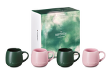 Le Creuset Serenity Mugs Set of 4 (Forêt / Sugar Pink)