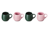 Le Creuset Serenity Mugs Set of 4 (Forêt / Sugar Pink)