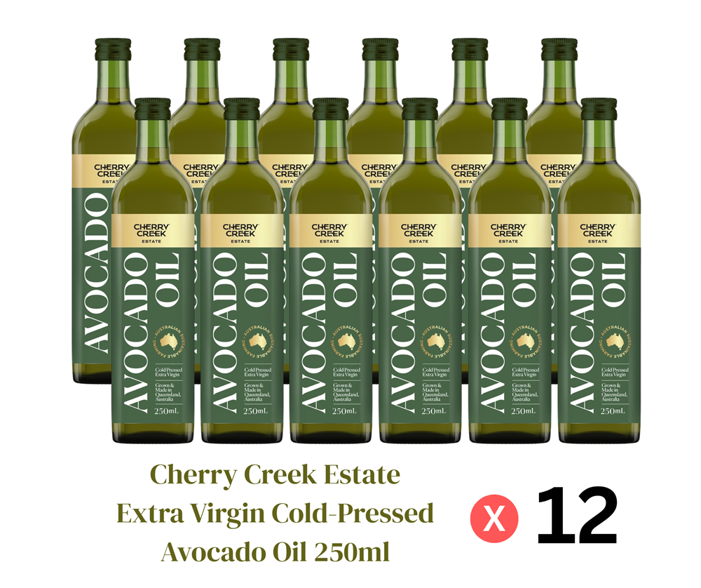 Cherry Creek Estate - Extra Virgin Cold-Pressed Avocado Oil 250ml x 12 Bundle (Best Before 12/2027)