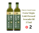 Cherry Creek Estate - Extra Virgin Cold-Pressed Avocado Oil 375ml x 2 Bundle (Best Before 3/2028)