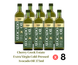 Cherry Creek Estate - Extra Virgin Cold-Pressed Avocado Oil 375ml x 8 Bundle (Best Before 3/2028)