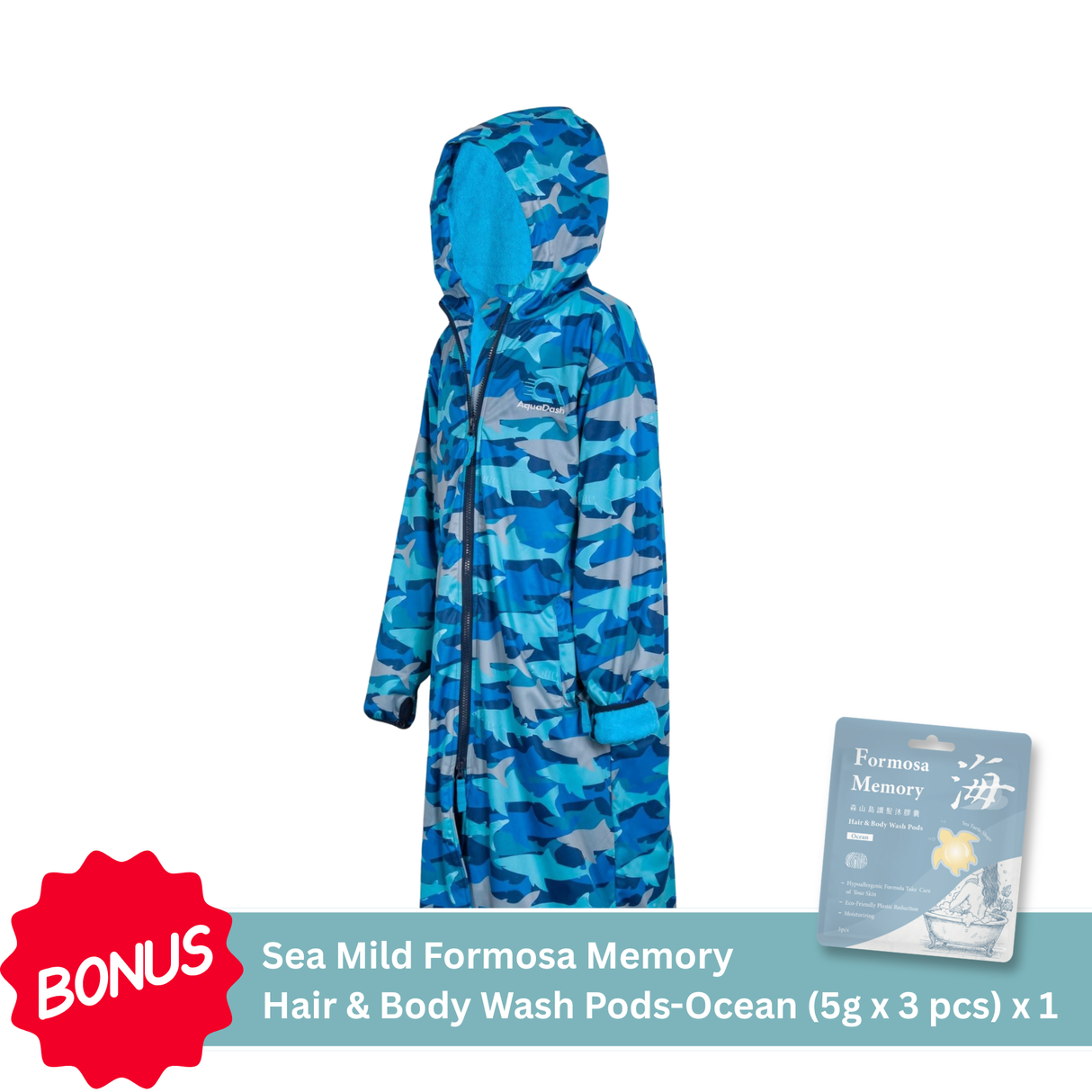 AquaDash Swim Parka Child - Shark Frenzy (Limited Ed.)