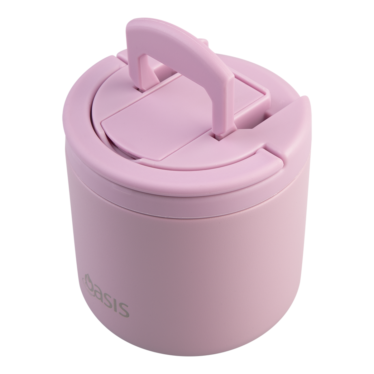 OASIS - Stainless Steel Double Wall Insulated Food Pod Flask w/ Quick Release Lid & Spork 500ml