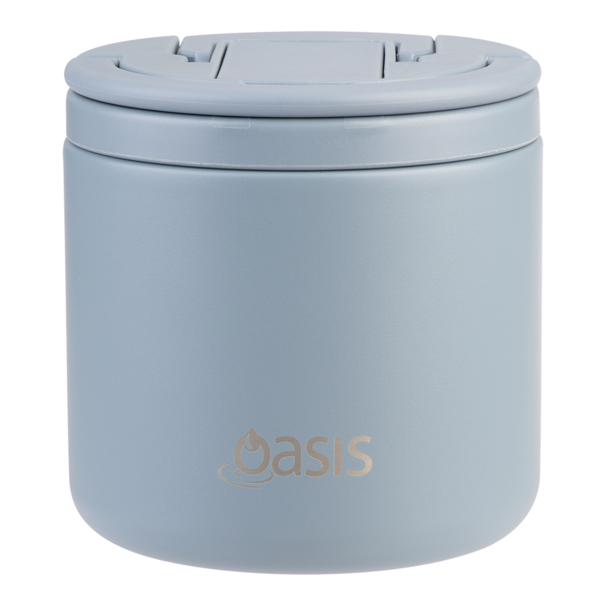 OASIS - Stainless Steel Double Wall Insulated Food Pod Flask w/ Quick Release Lid & Spork 500ml
