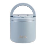 OASIS - Stainless Steel Double Wall Insulated Food Pod Flask w/ Quick Release Lid & Spork 500ml