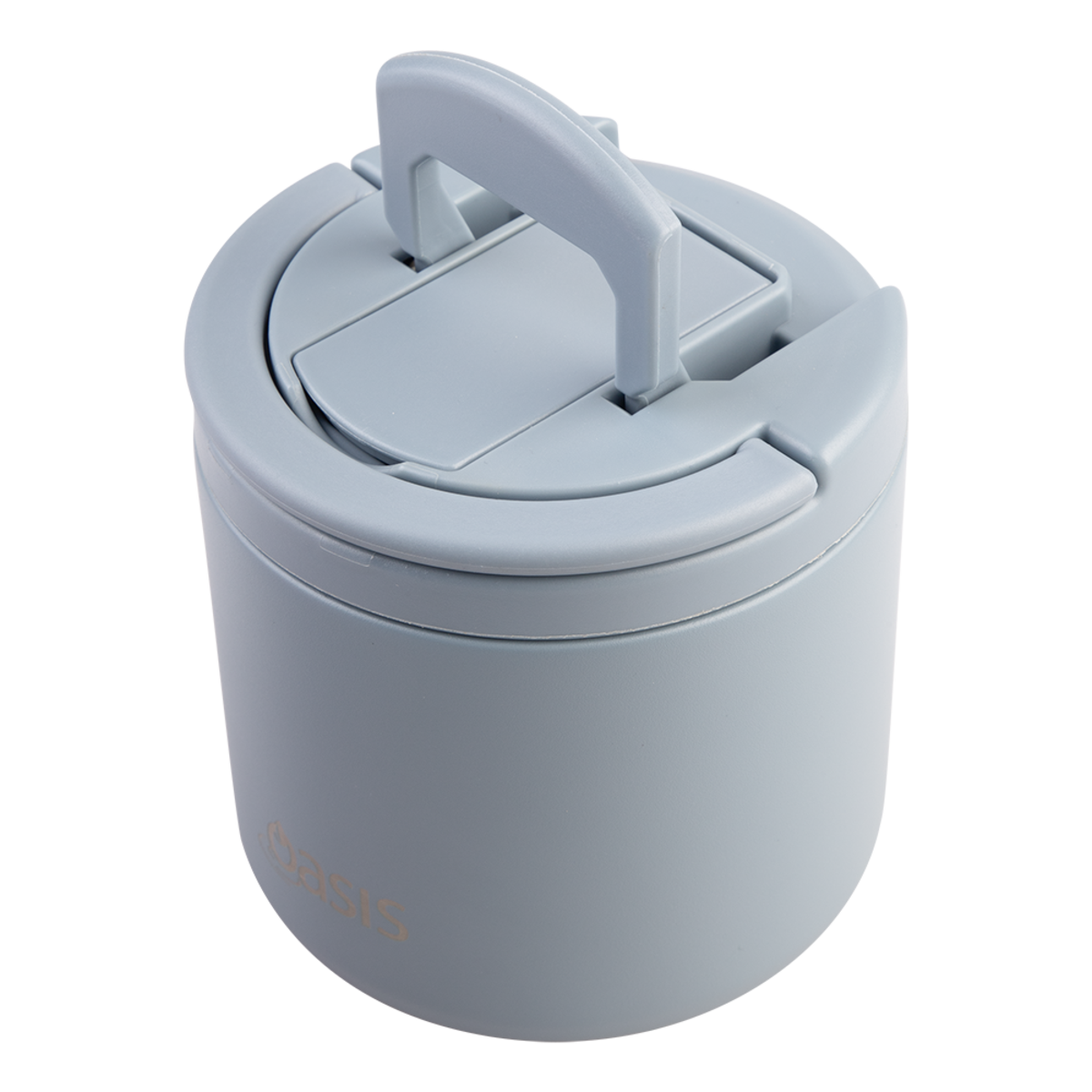 OASIS - Stainless Steel Double Wall Insulated Food Pod Flask w/ Quick Release Lid & Spork 500ml