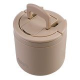 OASIS - Stainless Steel Double Wall Insulated Food Pod Flask w/ Quick Release Lid & Spork 500ml