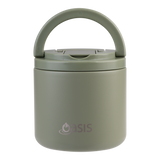 OASIS - Stainless Steel Double Wall Insulated Food Pod Flask w/ Quick Release Lid & Spork 500ml