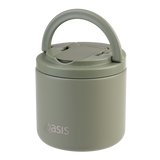 OASIS - Stainless Steel Double Wall Insulated Food Pod Flask w/ Quick Release Lid & Spork 500ml