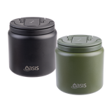 OASIS - Stainless Steel Insulated Food Pod Flask w/ Quick Release Lid & Spork 700ml (Sept Preorder)