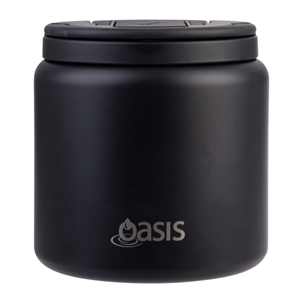 OASIS - Stainless Steel Insulated Food Pod Flask w/ Quick Release Lid & Spork 700ml (Sept Preorder)