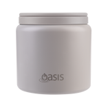 OASIS - Stainless Steel Insulated Food Pod Flask w/ Quick Release Lid & Spork 700ml