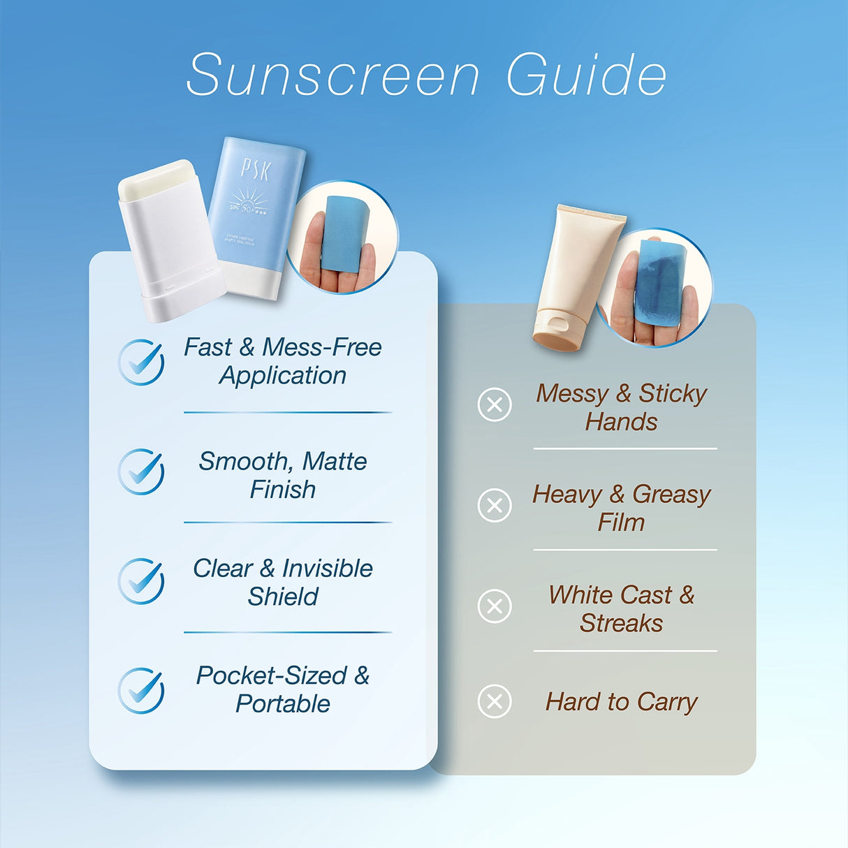 PSK - Lumin Defense Matte Sun Stick SPF50+ 18g (Sept Preorder)
