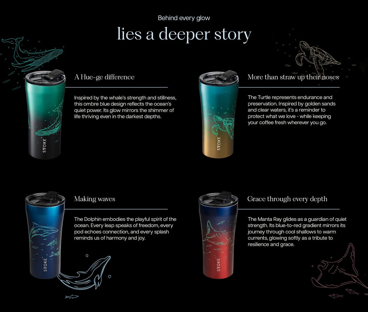 STTOKE Ceramic Leakproof Cup - Glow series (Limited Edition)