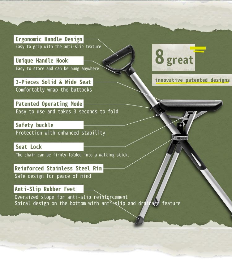 STEP2GOLD Ta-Da Chair Series 2 with FREE Carrying Bag