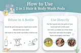 Sea Mild Formosa Memory Hair & Body Wash Pods-Ocean (5g x 3 pcs)