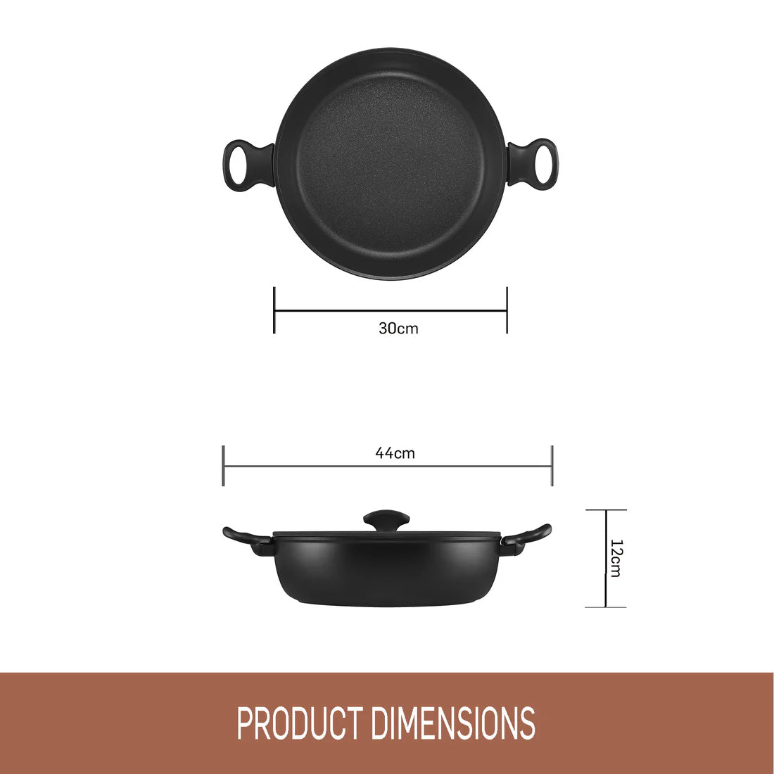 Essteele Per Domani Nonstick Induction 30cm/5.5L Covered Sautéuse (20th Nov Preorder)