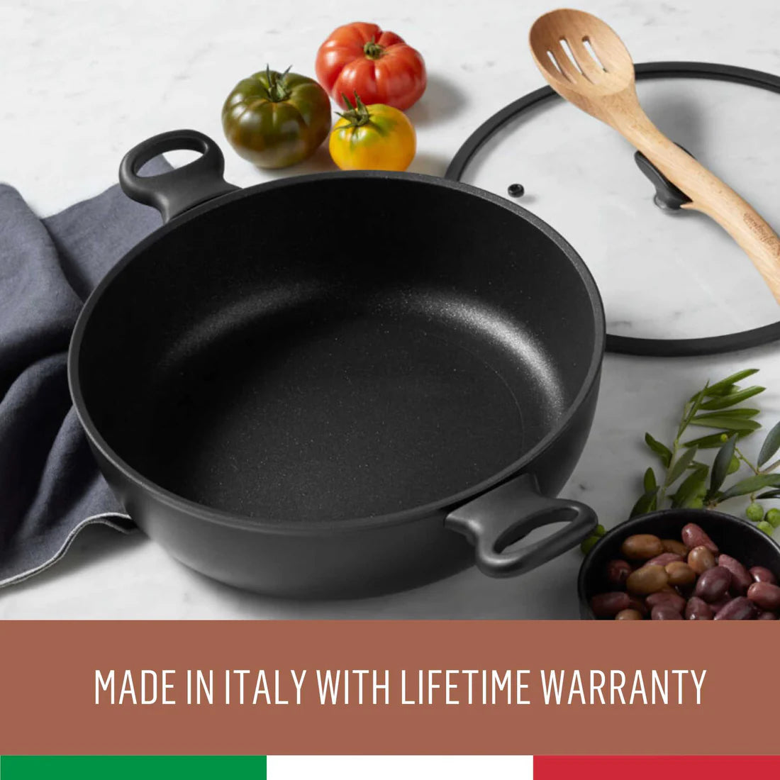 Essteele Per Domani Nonstick Induction 30cm/5.5L Covered Sautéuse (20th Nov Preorder)