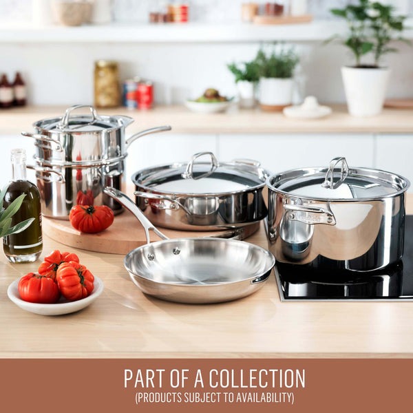 ESSTEELE Eternita Clad Stainless Steel Induction 2 Pc Cookware Set - 26cm Open French Skillet & 30cm Covered Sauteuse