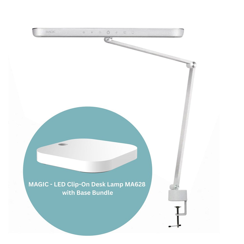 Magic- LED Clip-On Desk Lamp MA628 w/ Base (TW plug) Early July Preorder