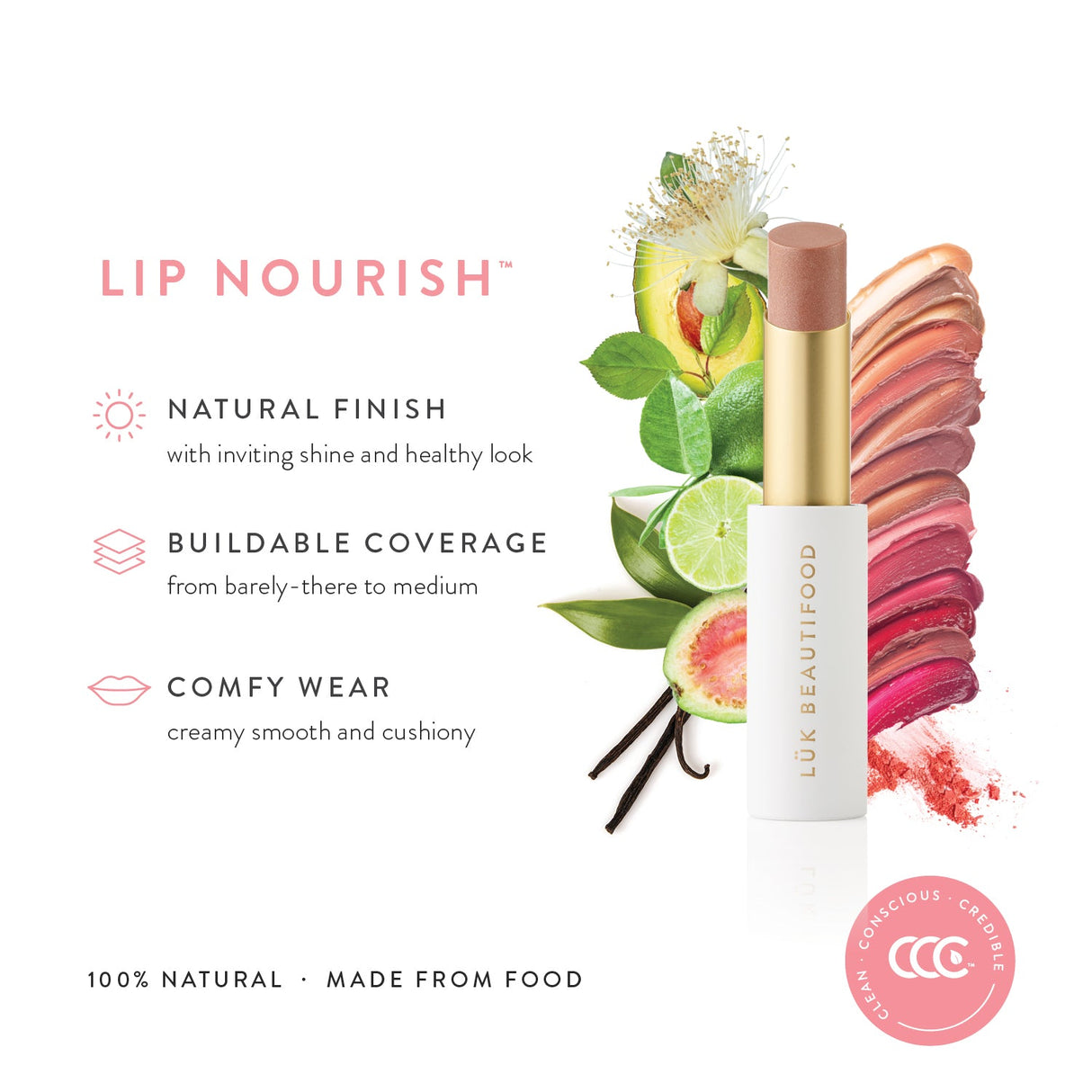 Lük beautifood Lip Nourish - Rosé