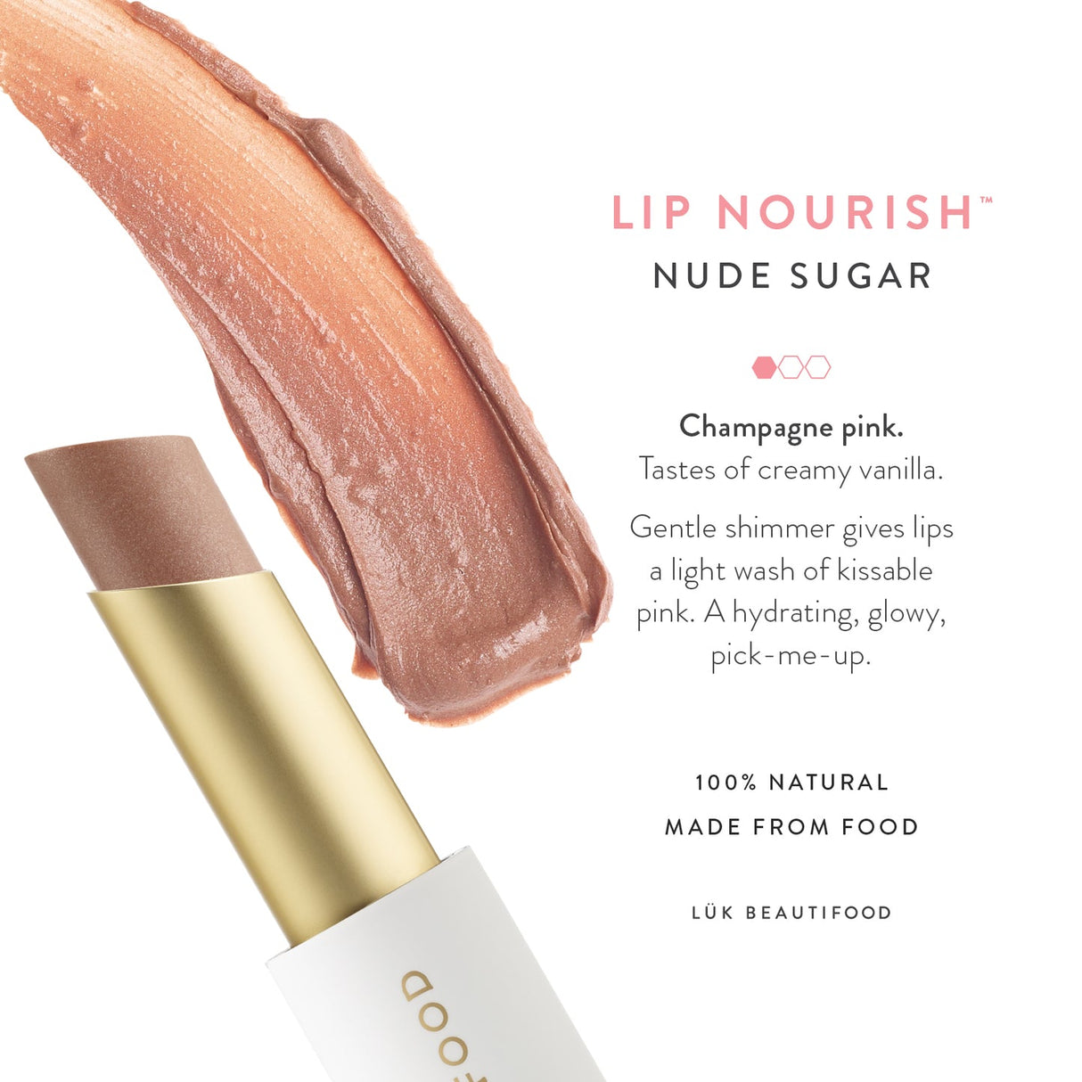 Lük beautifood Lip Nourish - Nude Sugar