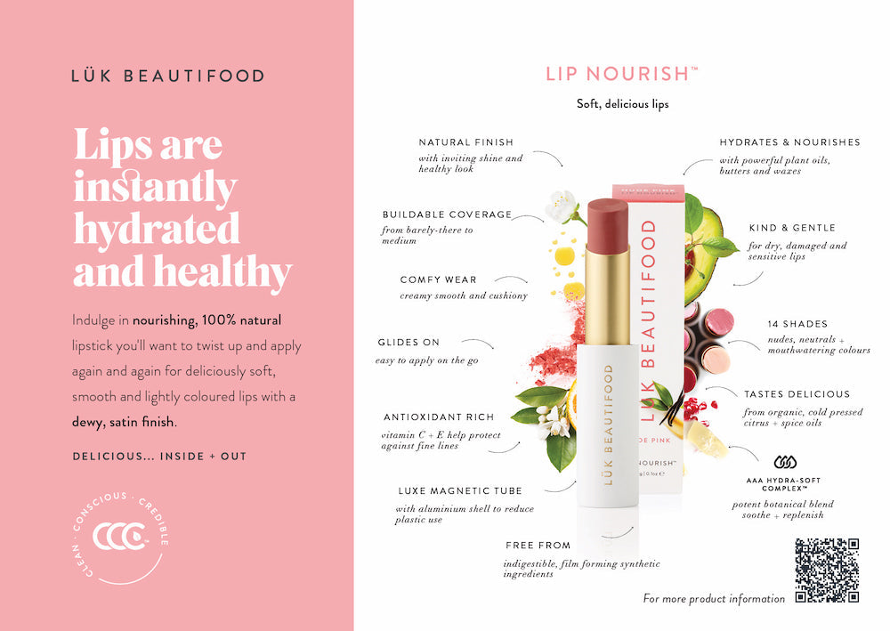 Lük beautifood Lip Nourish - Nude Pink