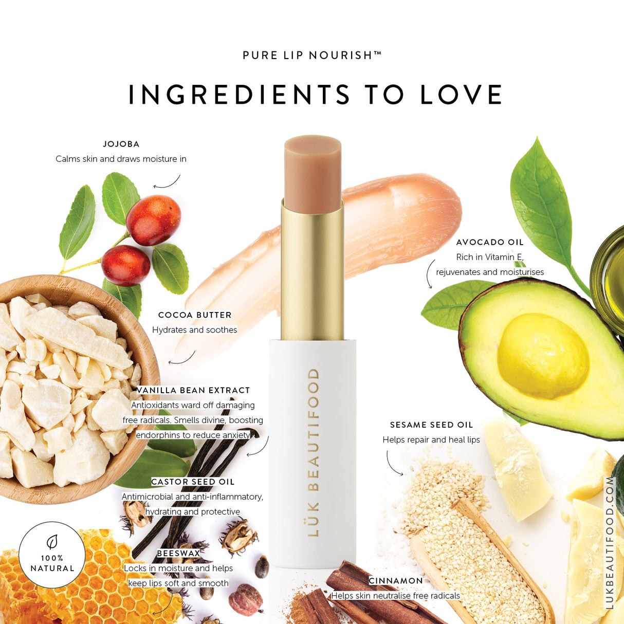 Lük beautifood Lip Nourish - Pure