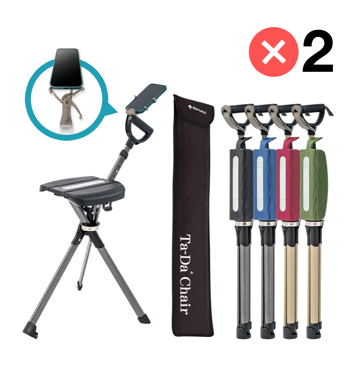 Ta-da Chair Series 2 Pro with 5 Adjustable Heights x 2 – JA2 Concept Ta-da Chair Series 2 Pro with 5 Adjustable Heights x 2 – JA2 Concept