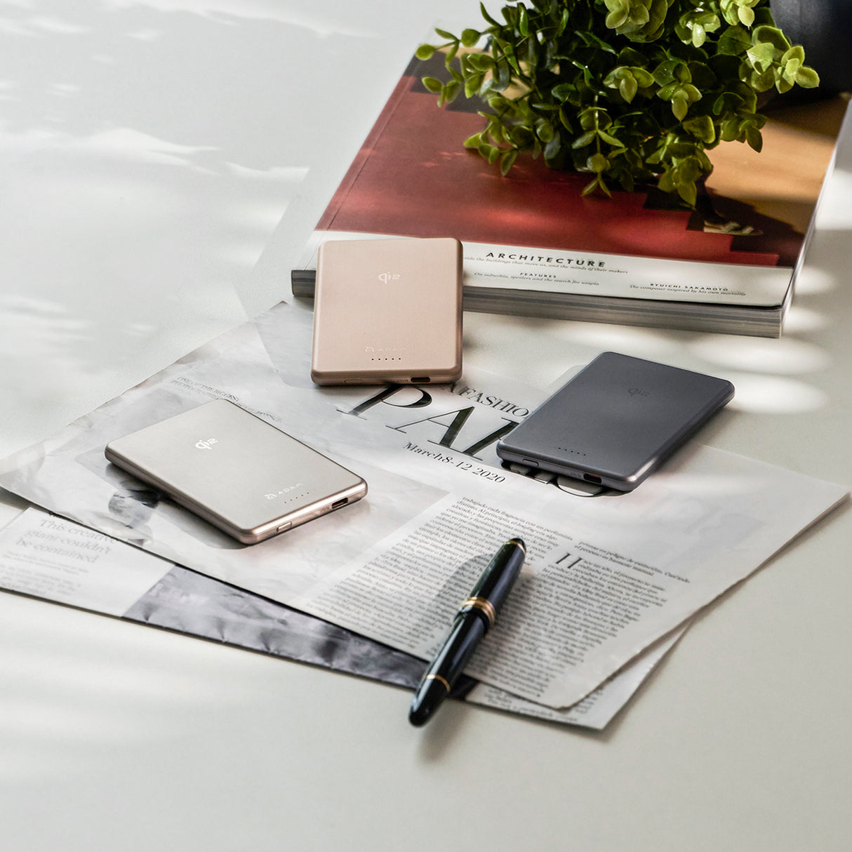 ADAM elements - VIONTA Q5 / Q10 Qi2 Ultra Slim Power Bank