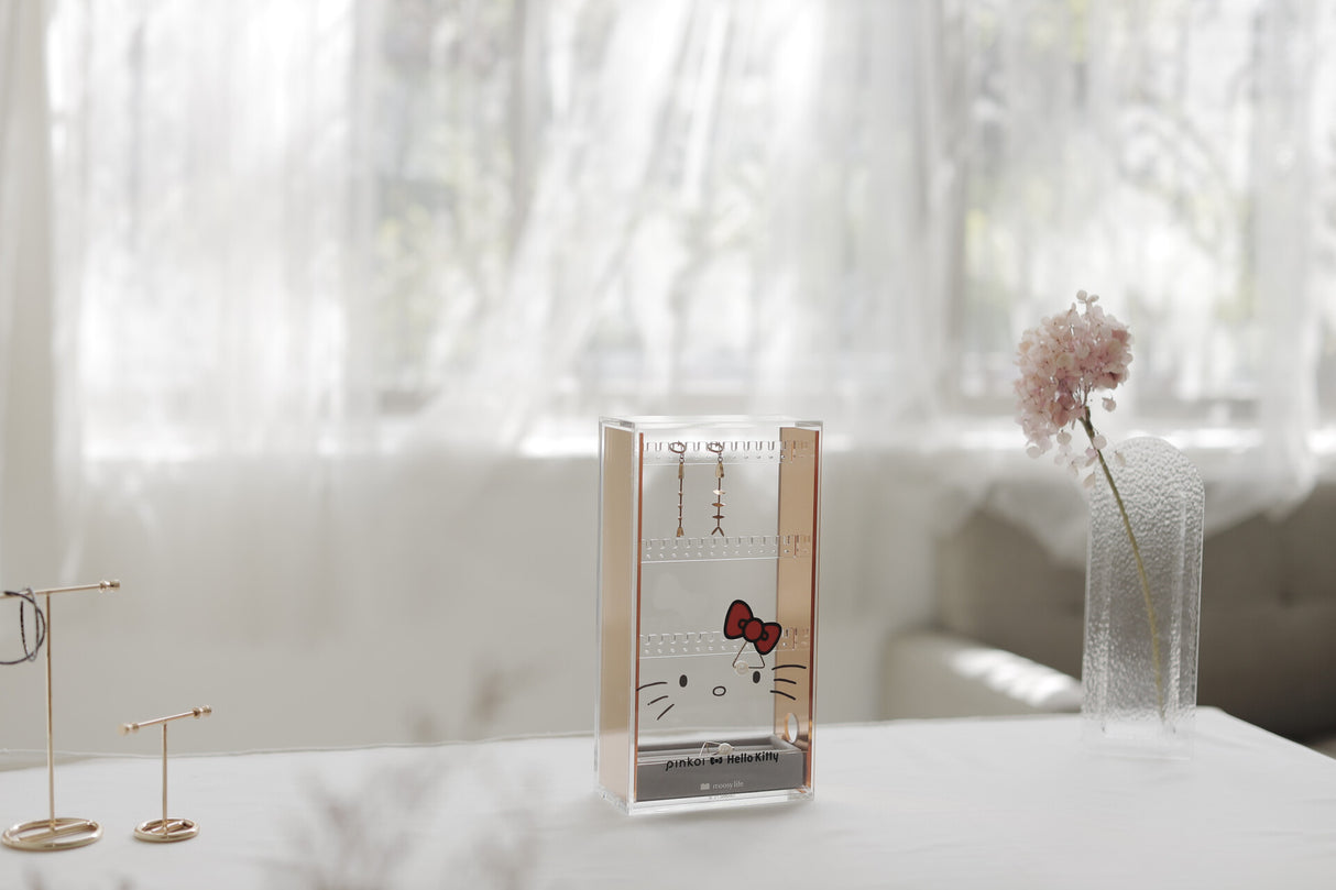 Moosy Life x Hello Kitty - Moonlight Rose Gold Dust Proof Jewelry Organize Box