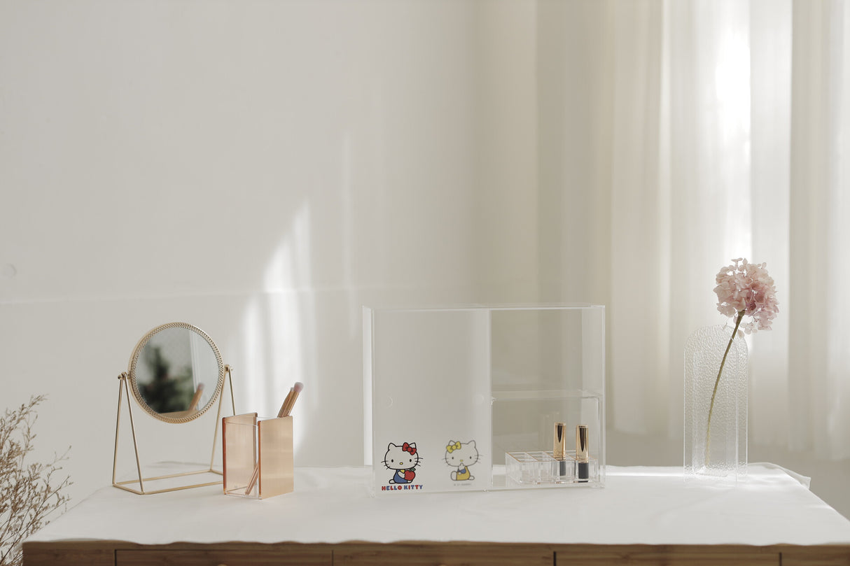 Moosy Life x Hello Kitty - Mist Sliding Door Dust Proof Storage Cabinet
