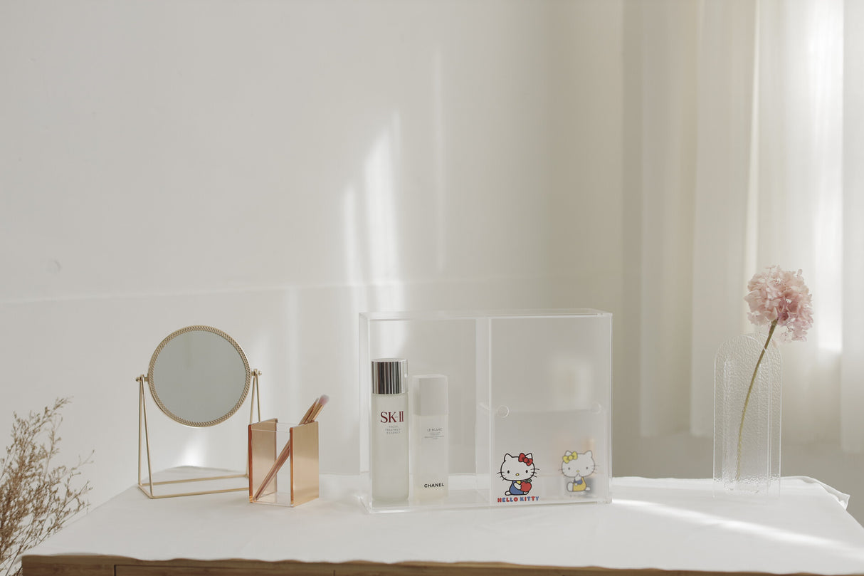 Moosy Life x Hello Kitty - Mist Sliding Door Dust Proof Storage Cabinet