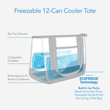 Packit - Freezable Tote Cooler - Seaside Stripe (Late Sept Preorder)