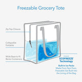 Packit Freezable Grocery Tote Bag - Fresh Stripe