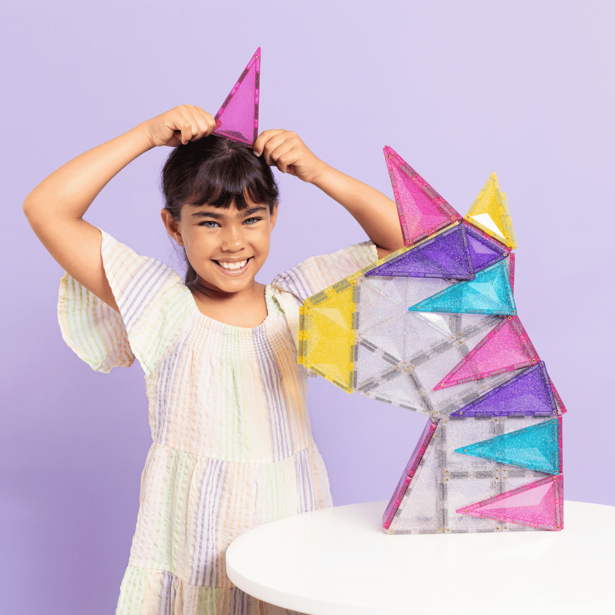 Connetix 56 pc Glitter Unicorn Pack